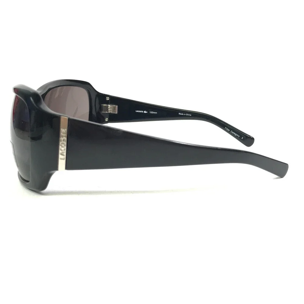 Lacoste Sunglasses LA12617 BK Black Square Frames with Red Lenses 62-18-120
